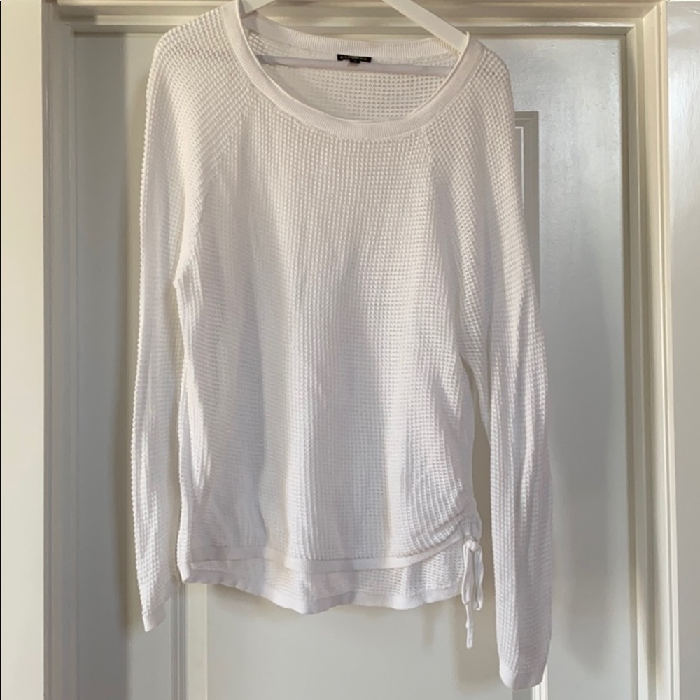 Express side tie sweater